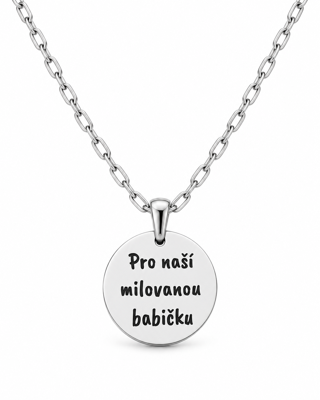 Personalised Necklace for Grandma with Custom Text