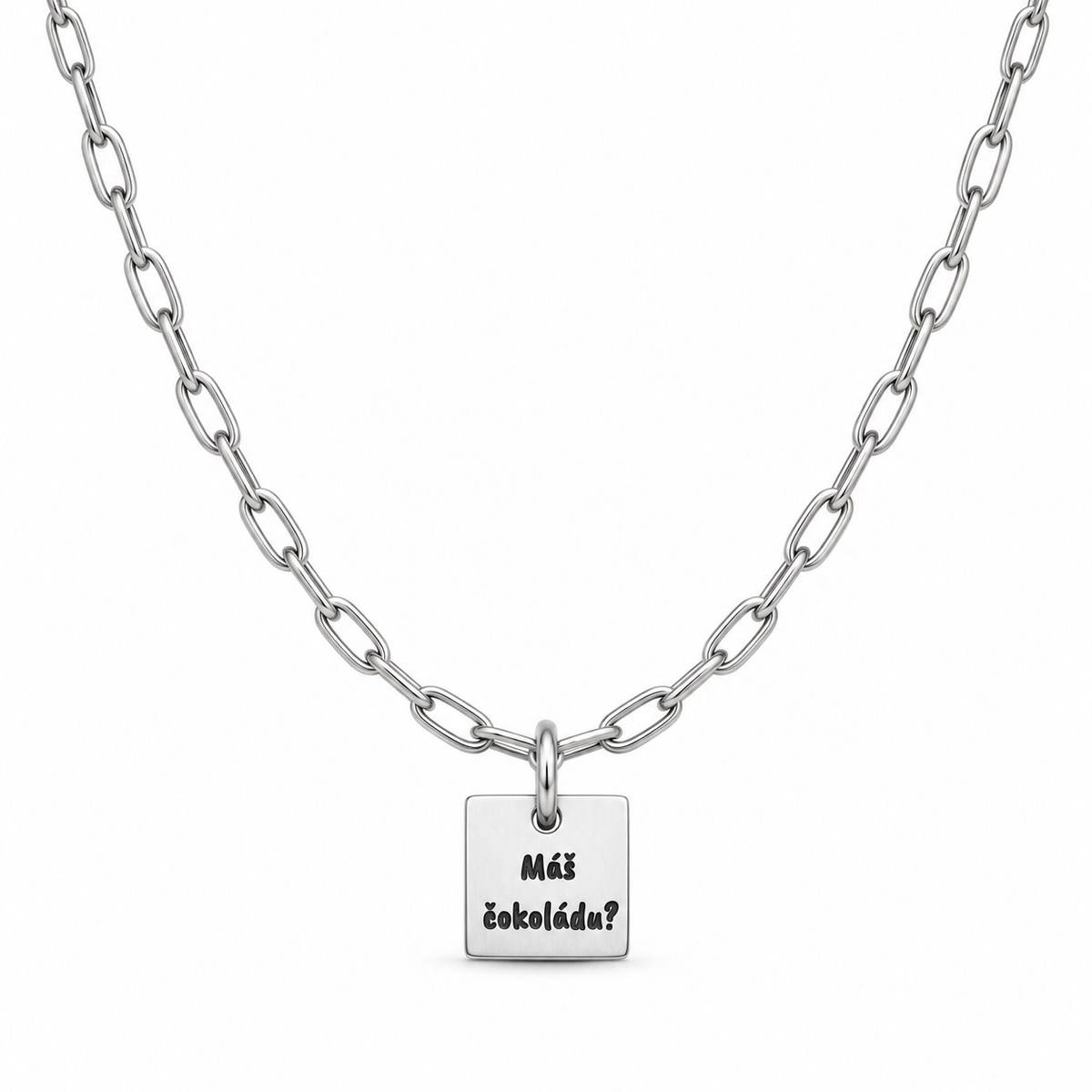 Necklace with engraved text/photo